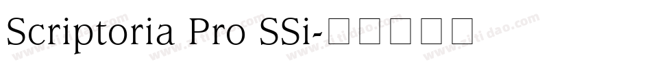 Scriptoria Pro SSi字体转换